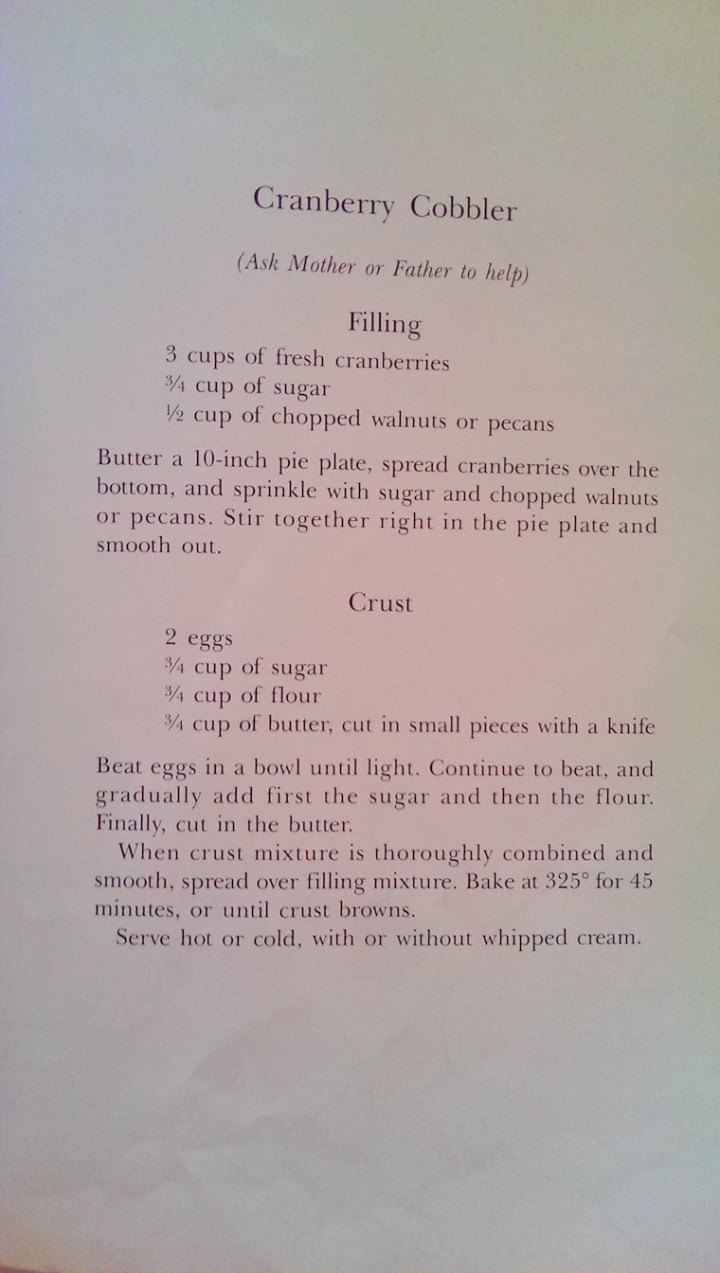 CranberryEasterCobblerRecipe