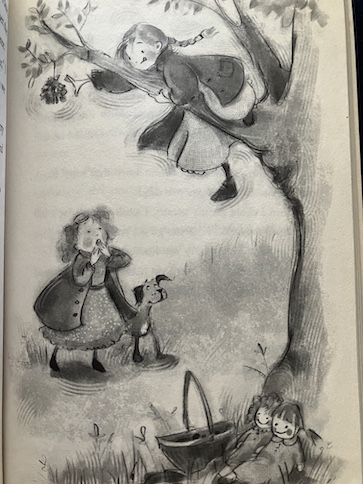 Still More Stories from Grandma's Attic girl climbing tree